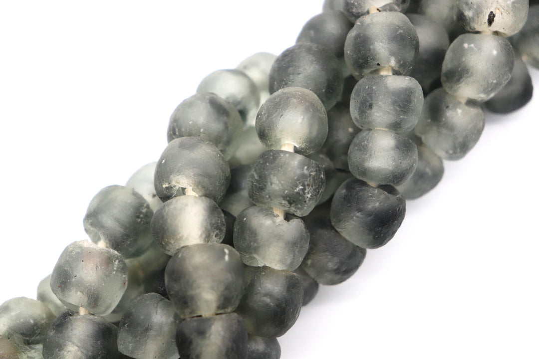 African Sea Glass Beads 14mm