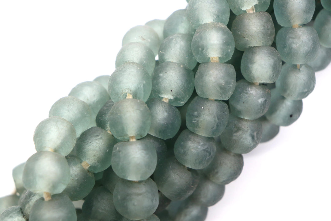 African Sea Glass Beads 14mm