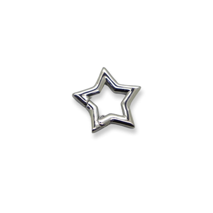 Star Shaped Spring Gate Ring / Push Clasp