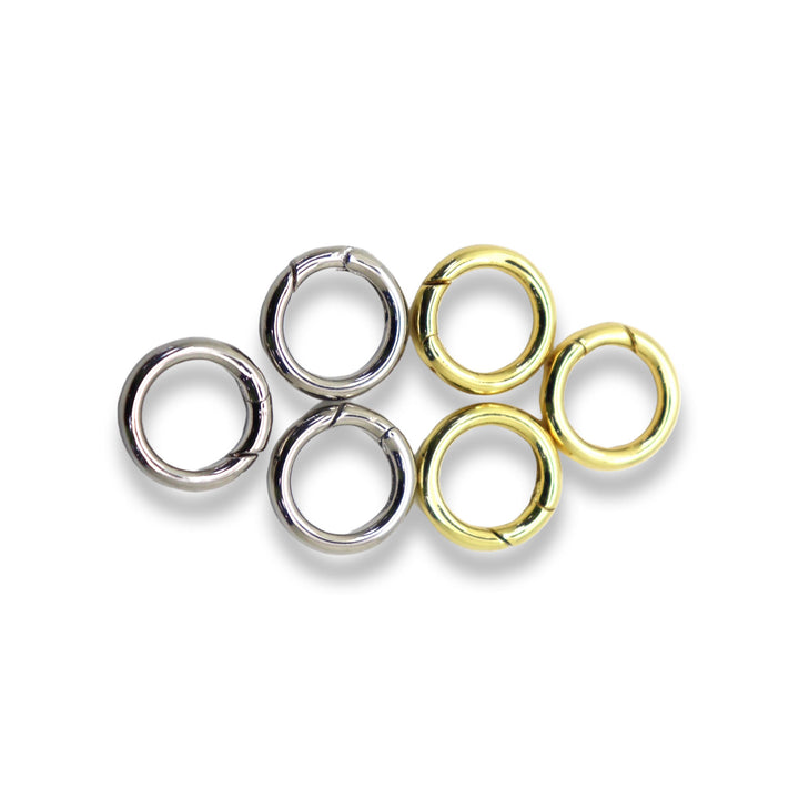 Circular Shaped Spring Gate Ring / Push Clasp