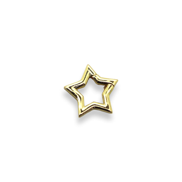 Star Shaped Spring Gate Ring / Push Clasp