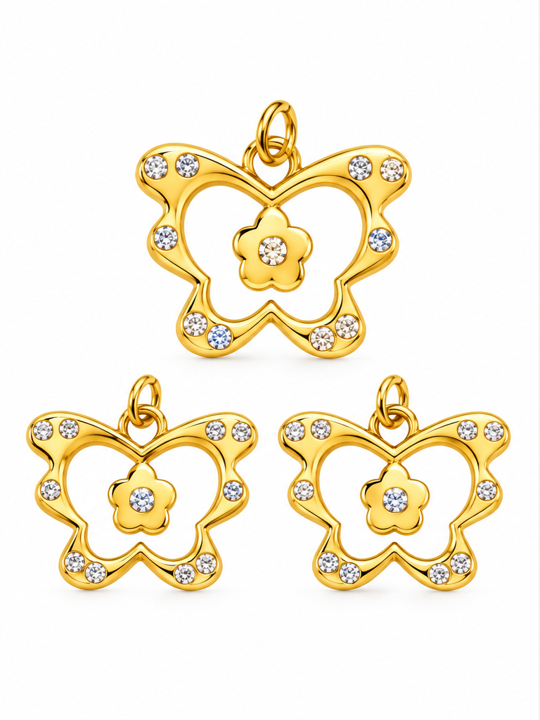 Butterfly Zirconia Pendant