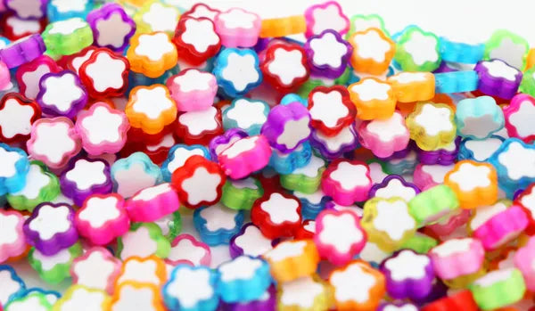 Vibrant Multi-Colored Acrylic Beads / One 16"Strand