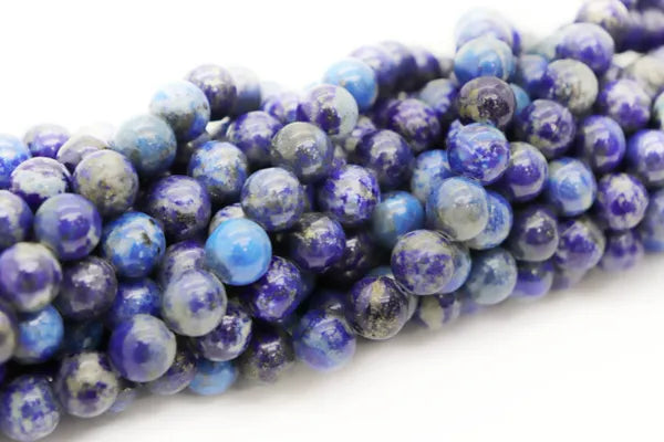 Natural Lapis Lazuli Round Smooth Beads