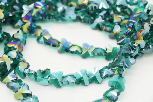 BUTTERFLY CRYSTALS 15MM | ONE STRAND 30 BEADS