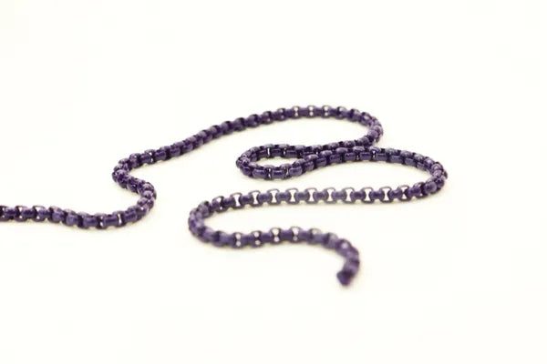 ENAMEL PLATED SQUARE CHAIN 3MM | ONE FOOT