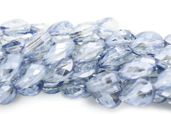 TEAR DROP FACETED CRYSTAL | ABOUT 16 BEADS