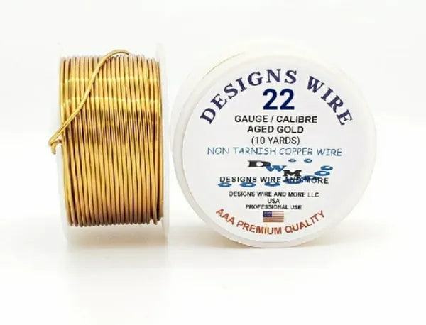 DESIGNS WIRE- Copper wire, Old Gold Colored