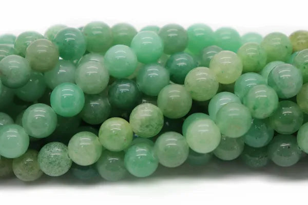 Natural Green Aventurine Round Smooth Beads