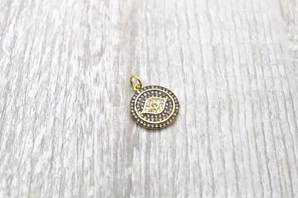 Black & Gold Evil Eye Charm