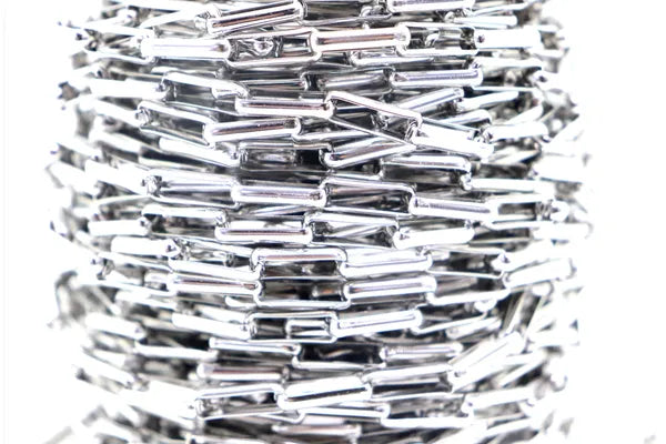 STAINLESS STEEL SQUARE PAPER CLIP CHAIN 14MM | ONE FOOT