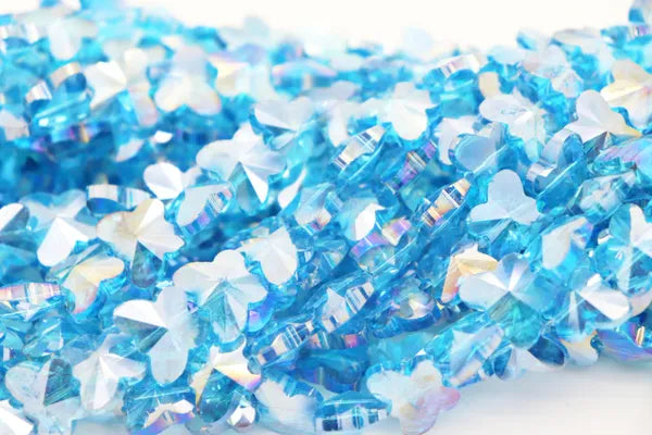 BUTTERFLY CRYSTALS 15MM | ONE STRAND 30 BEADS