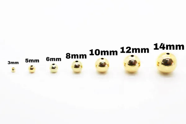 18 KT Gold Plated Space Beads