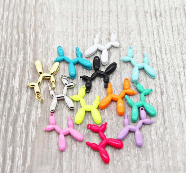 Colorful Balloon Dog Charm