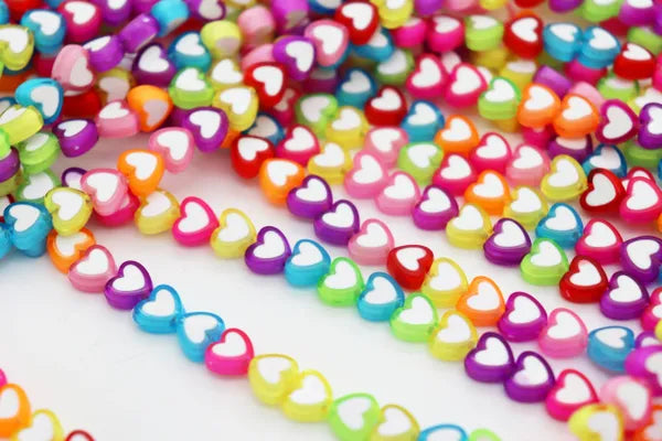 Vibrant Multi-Colored Acrylic Beads / One 16"Strand