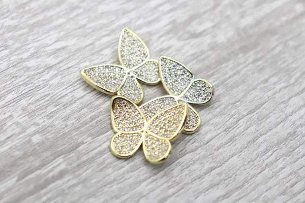 Micro Pave Butterfly Pendant