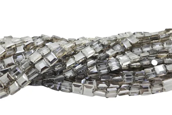 SQUARE SHAPED FACETED CRYSTAL 13MM | ONE 11.5" STRAND |