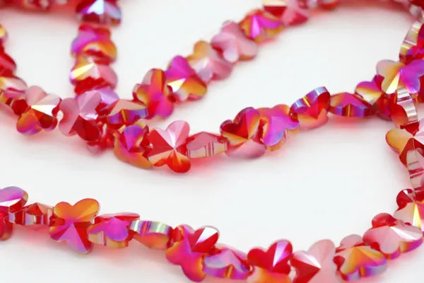 BUTTERFLY CRYSTALS 15MM | ONE STRAND 30 BEADS