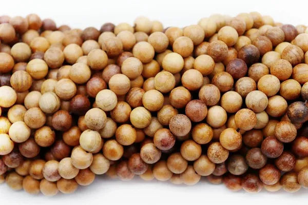 Natural Sandalwood Round Beads