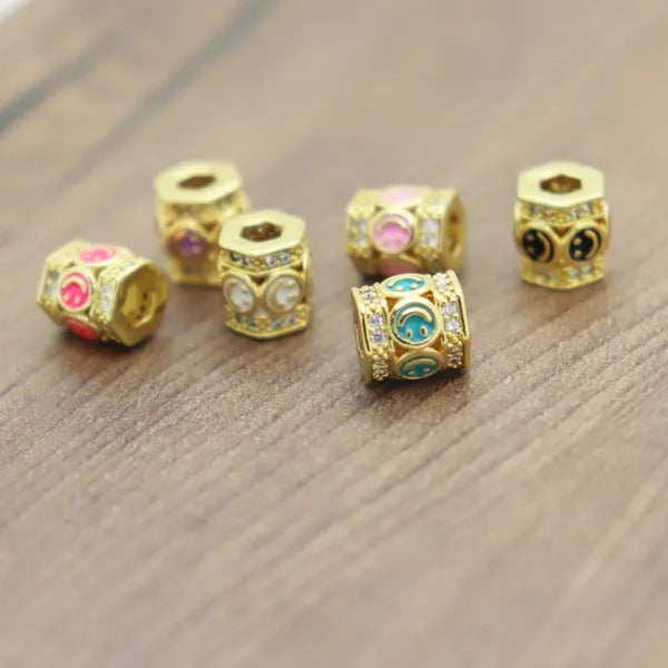 Happy Face Slider Bead