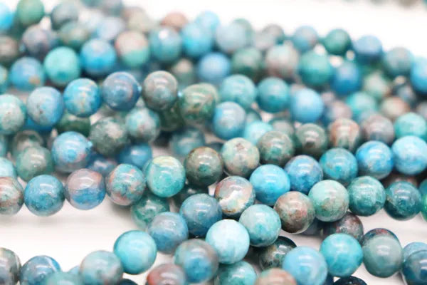 Natural Apatite Round Smooth Beads