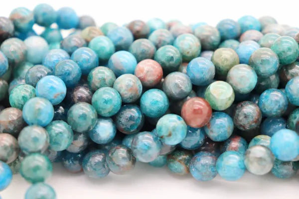 Natural Apatite Round Smooth Beads