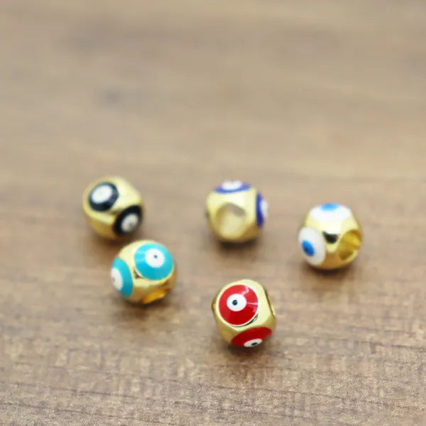 Round Evil Eye Slider Bead