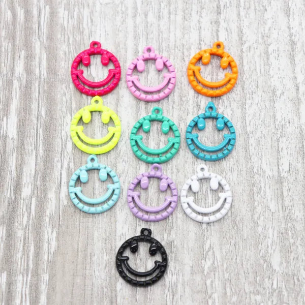 Colorful Happy Face Pendant