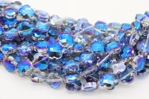 MINI CROSS CRYSTALS 12MM | ONE STRAND 30 BEADS