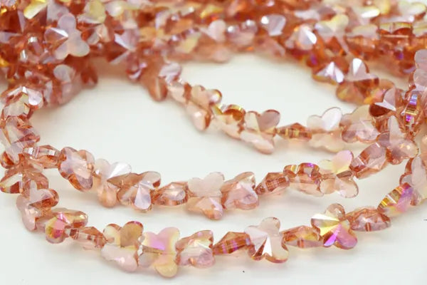 BUTTERFLY CRYSTALS 15MM | ONE STRAND 30 BEADS