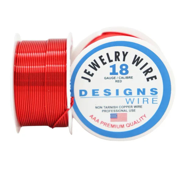 DESIGNS WIRE- Copper wire, Red Colored – Beads And Wires