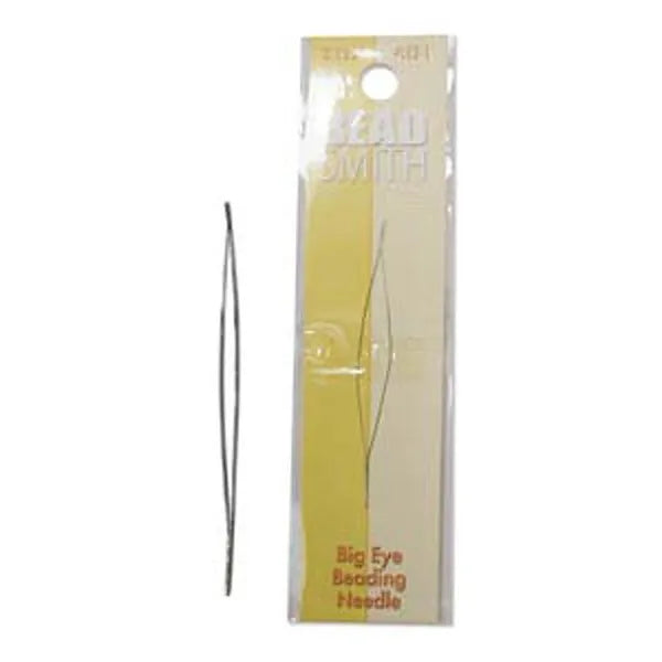 BIG EYE BEADING NEEDLES BEADSMITH 5" 2.125 INCHES DOUBLE NEEDLE