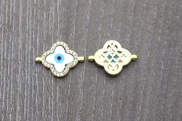 Evil Eye Flower Connector