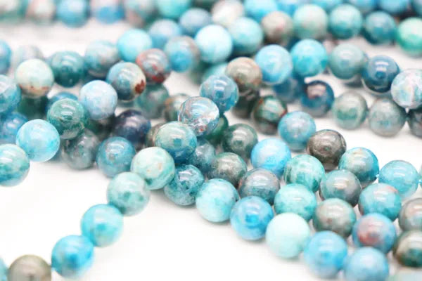 Natural Apatite Round Smooth Beads