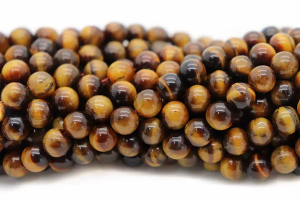 Tiger's Eye Round Smooth Beads