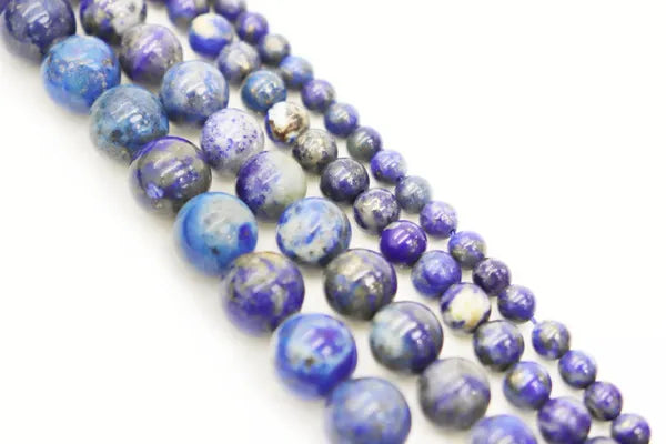 Natural Lapis Lazuli Round Smooth Beads