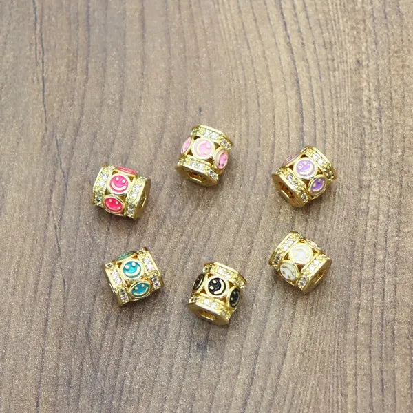 Happy Face Slider Bead