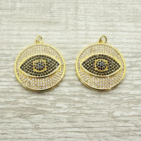 Evil Eye Round Pendant