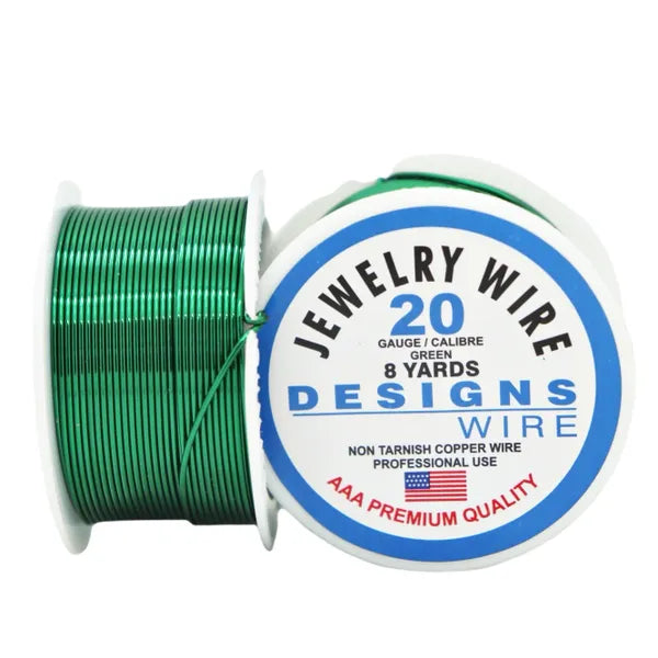 DESIGNS WIRE- Copper wire, Green Colored