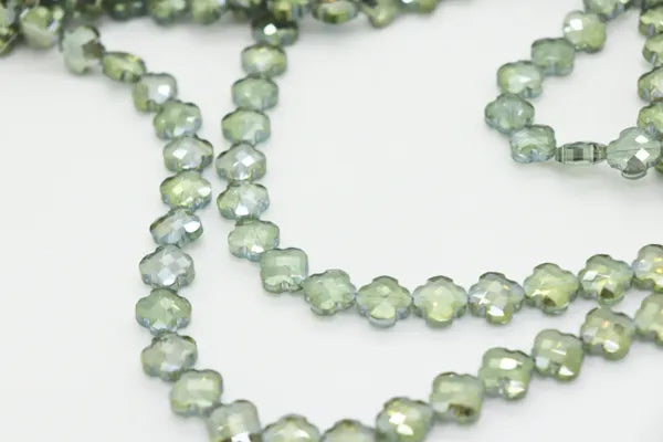 MINI CROSS CRYSTALS 12MM | ONE STRAND 30 BEADS