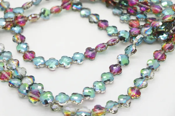 MINI CROSS CRYSTALS 12MM | ONE STRAND 30 BEADS