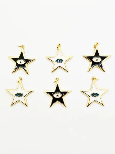 Star Evil Eye Charm