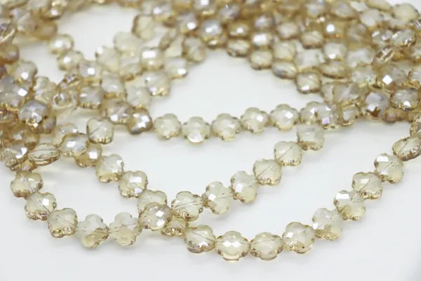 MINI CROSS CRYSTALS 12MM | ONE STRAND 30 BEADS