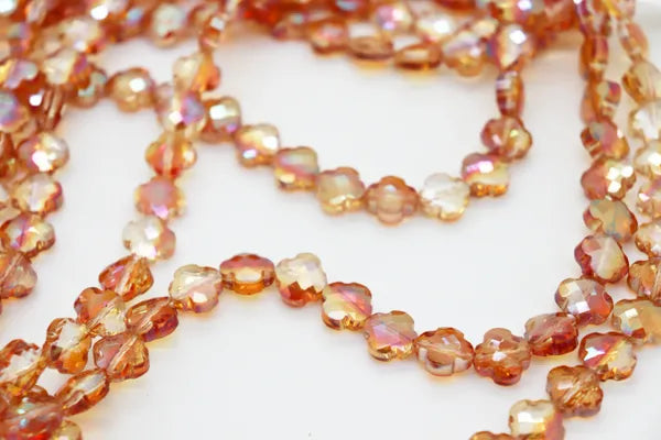 MINI CROSS CRYSTALS 12MM | ONE STRAND 30 BEADS