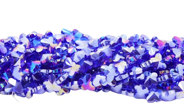 BUTTERFLY CRYSTALS 15MM | ONE STRAND 30 BEADS