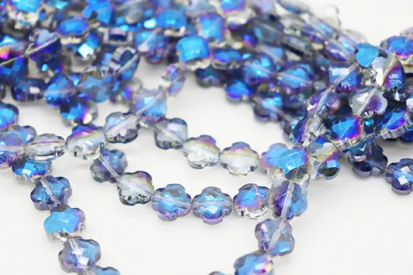 MINI CROSS CRYSTALS 12MM | ONE STRAND 30 BEADS