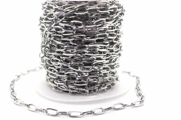 STAINLESS STEEL PAPER CLIP CHAIN 12MM | ONE FOOT