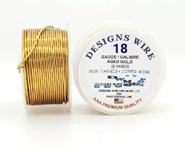 DESIGNS WIRE- Copper wire, Old Gold Colored