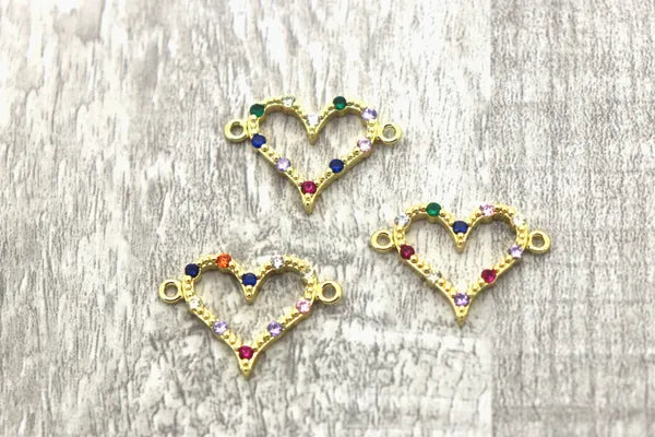 Rainbow Open Heart Connector