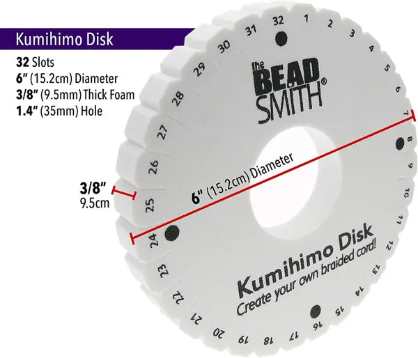 THE BEADSMITH- ROUND KUMIHIMO DISK